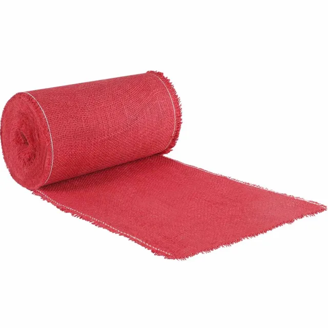 vidaXL Tuin - Jute - Net - 25 - cm - x - 15 - m - 280 - gsm - 100% - Tossa - Jute - Rood