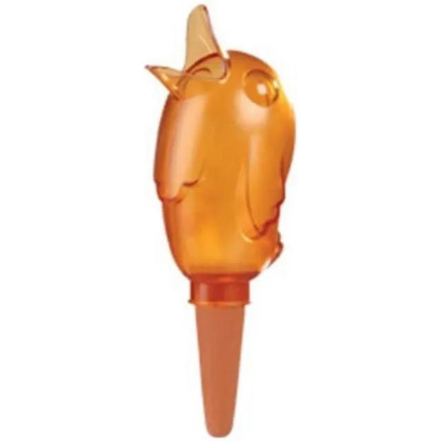 Scheurich waterdispenser Bördy M | 16 x Oranje | 220 ml capaciteit | Kleine gieter met kleibodem | Waterdispenser planten en bloemen terracotta stengel