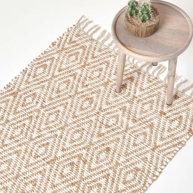 Homescapes Chindi vloerkleed Sierra 90x150 cm – handgeweven patchwork vloerkleed in natuurlijke kleur Zilver
