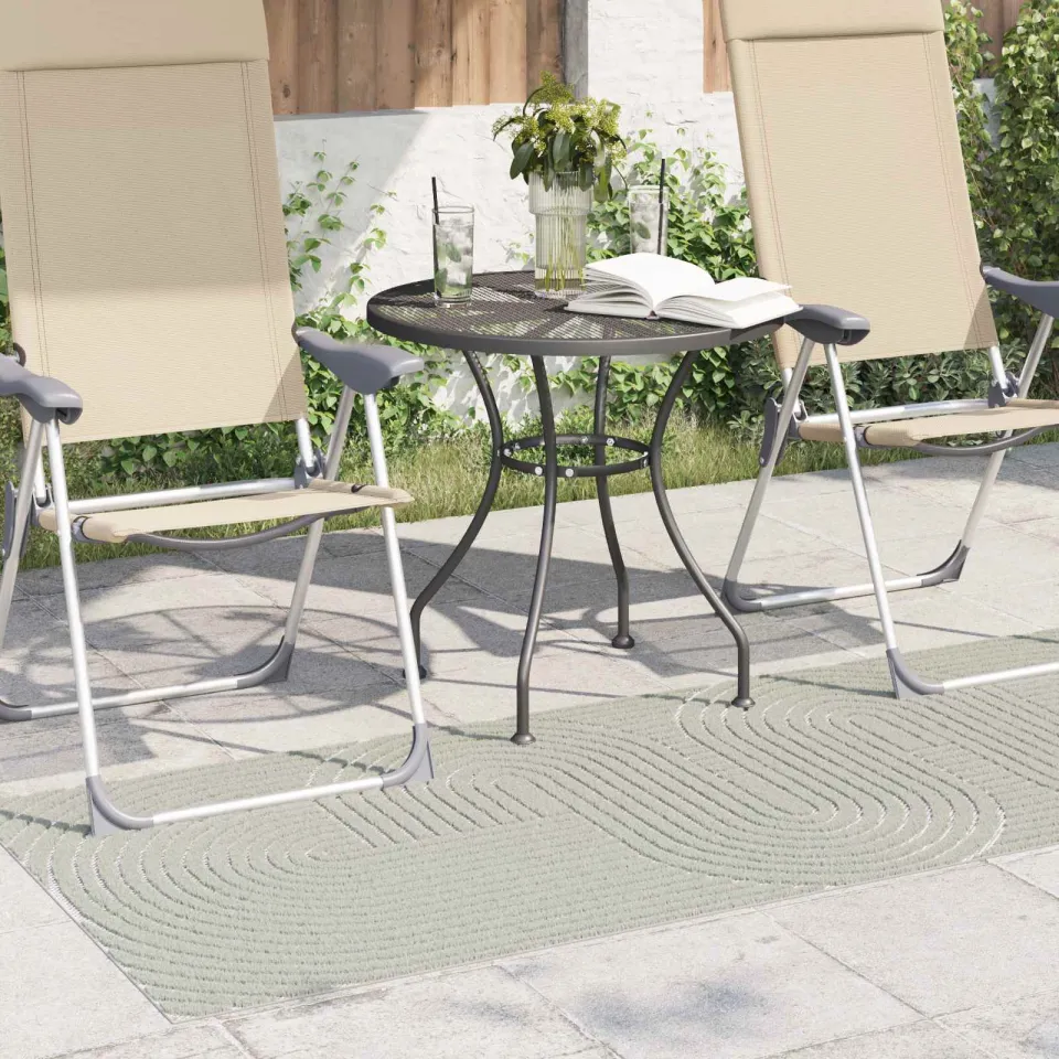 vidaXL Binnen- en buitentapijt PALMERAS Groen 80 x 200 cm Polyester, foto 3