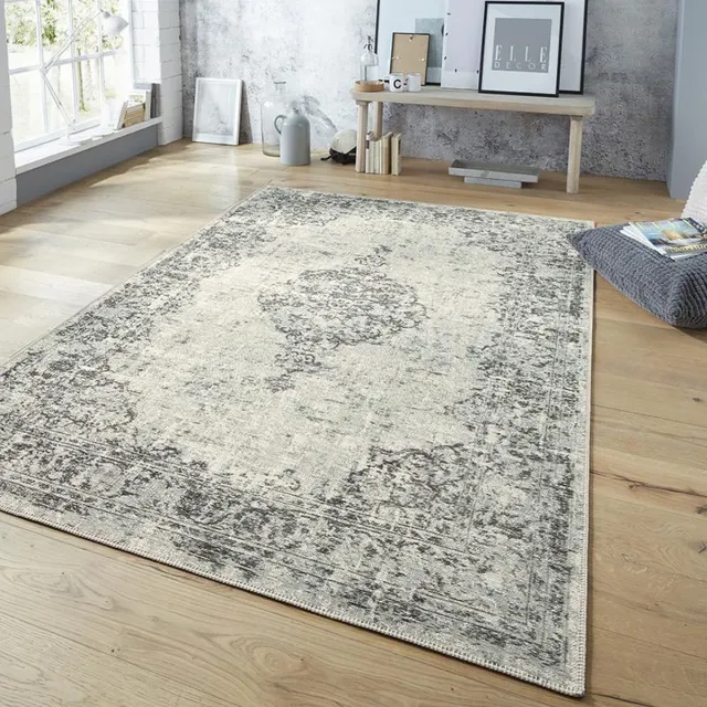 Elle Decoration Vintage vloerkleed – Pleasure Groen/Zwart Vertou 120x170cm