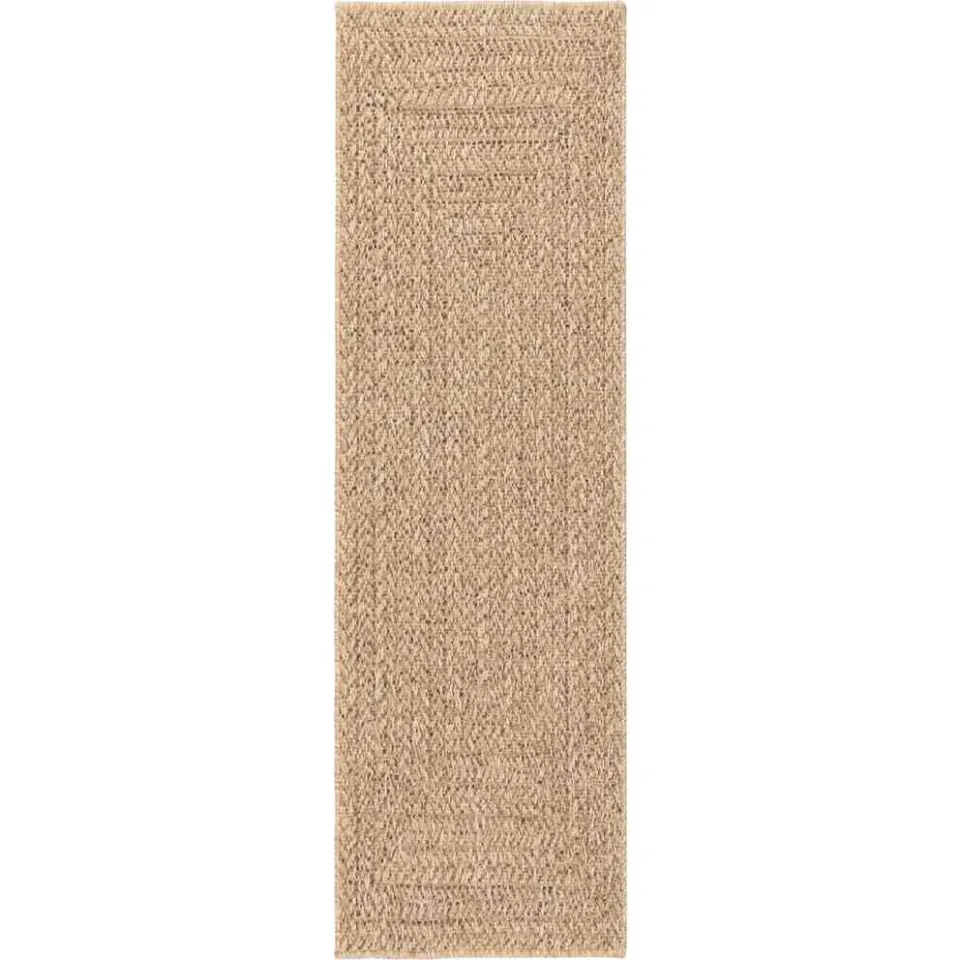 vidaXL Vloerkleed ZIZUR binnen en buiten 80x250 cm jute look bruin, foto 4