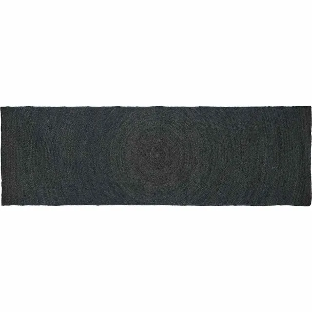 vidaXL Vloerkleden Donkergrijs 80 x 250 cm Jute