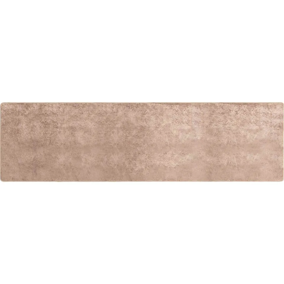 vidaXL Vloerkleedloper MARSA Zand 100 x 400 cm Polyester en PVC Geel