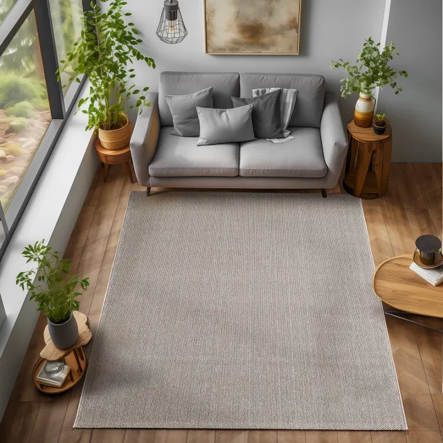 Loom Vloerkleed – Bruin – Effen & Modern – Laagpolig – Geweven Vloerkleed – 140x200 cm