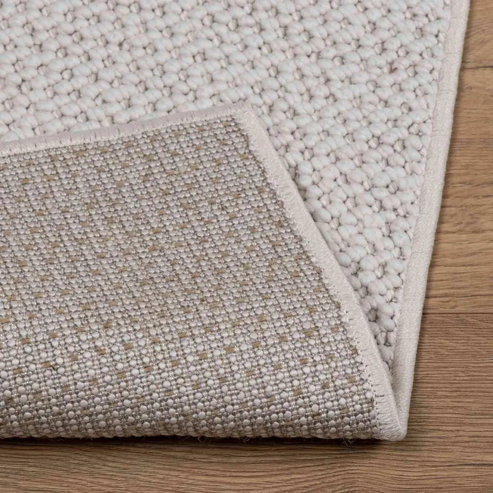 vidaXL Binnen kleed LUGO Crèmekleurig 80 x 200 cm Polyester, foto 4