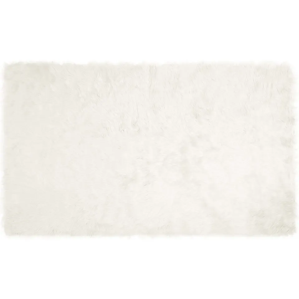 vidaXL Tapijt van imitatie TAFALLA Wit 100 x 200 cm Polyester