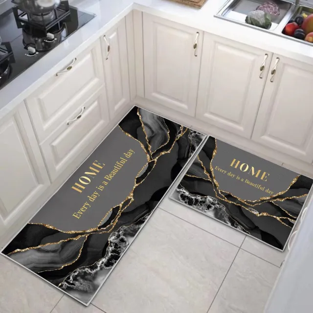 Ibenzoa Moderne Wasbare Antislip Keukenmat Set voor Veiligheid en Comfort in Huis kleurjik