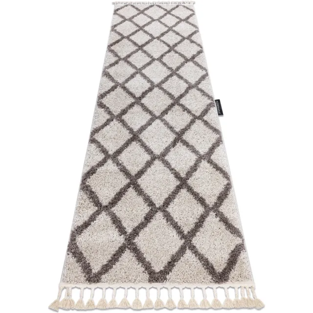 RUGSX Kleden Rugsx Tapijt, Vloerbekleding BERBER TROIK crème - voor 70x250 cm Beige