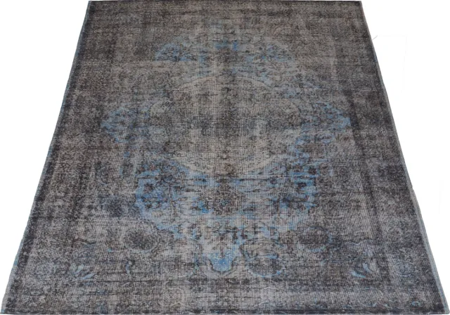 Veer Carpets Vloerkleed Mila Groen/ Blauw - Laagpolig Synthetisch Vloerkleed – Vintage / Oosters Design
