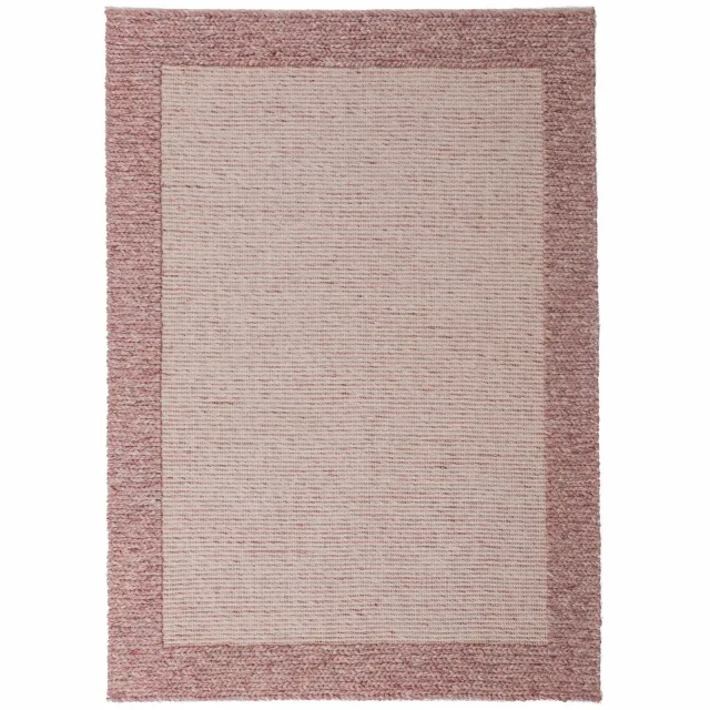 Flair Rugs wollen vloerkleed beige Paars
