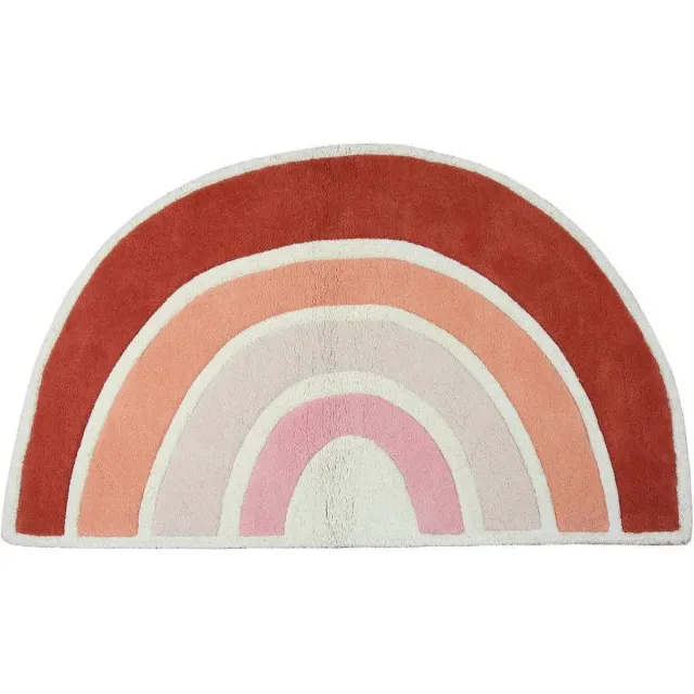 Lilipinso Vloerkleed Orange Rainbow | 120 x 70 cm (dikte: 1,5 cm) | Kinderkamer | Babykamer | Baby | Kinderen Oranje