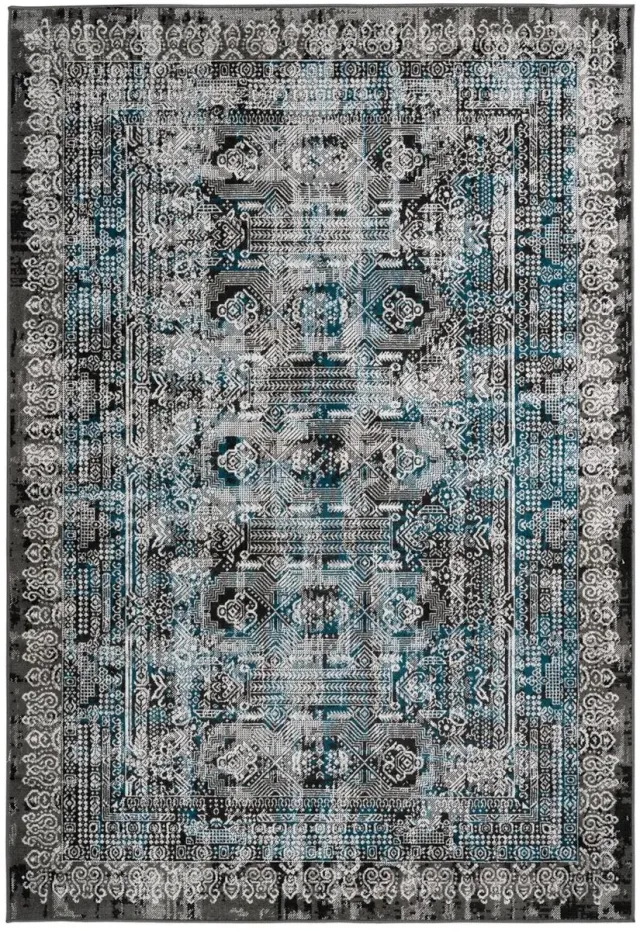 Dutch XXL Vintage Vloerkleed | Tapijt | Ariya | Verweerd | Blauw