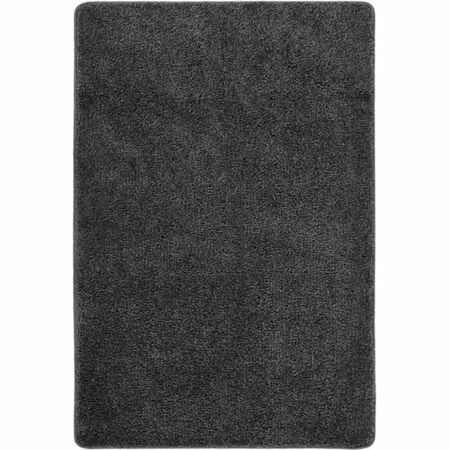 vidaXL Vloerkleed shaggy anti-slip 140x200 cm donkergrijs grijs