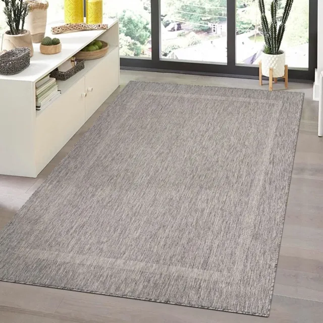 TapisTrend Buiten- en terraskleden Grijs 160x230 cm Binnen- en buitenkleed, polypropyleen, voor keuken, balkon, duurzaam