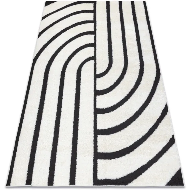 RUGSX Kleden Rugsx Tapijt modern MODE 8631 geometrisch creme / 160x220 cm Beige