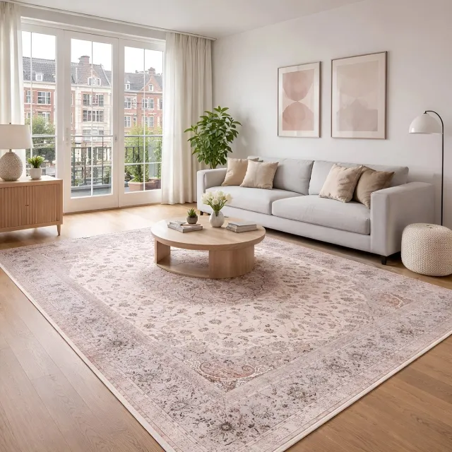Lavandoux Vloerkleed - Khénifra - Crème en Beige - 120 x 180 cm