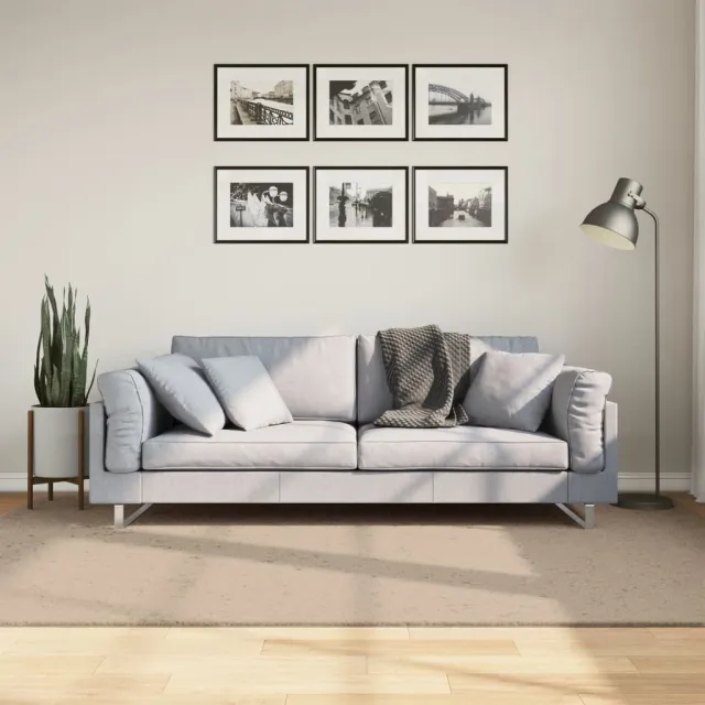 vidaXL Vloerkleed HUARTE laagpolig zacht wasbaar 160x230cm zandkleurig Bruin