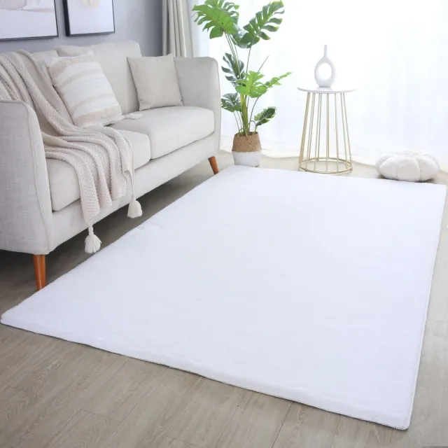 flycarpets Teresa Hoogpolig Fluffy Vloerkleed - Wit - 80x150 cm Cream