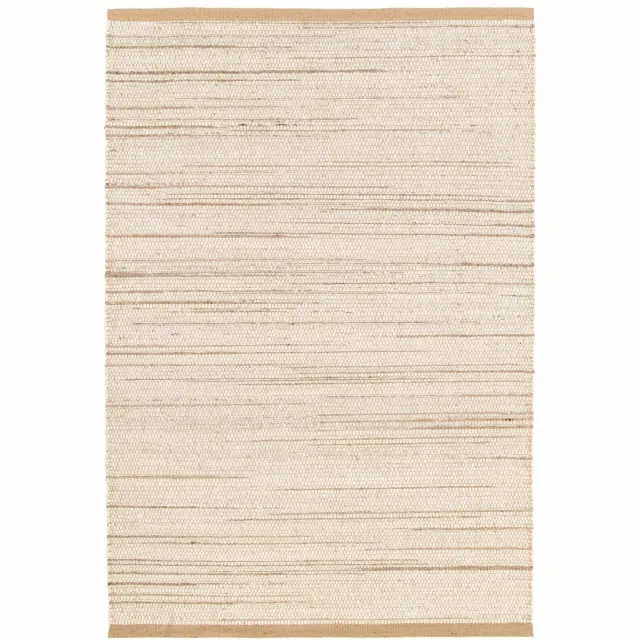 AFK Living Handgemaakt tapijt wol Nieuw-Zeeland en jute MARIUS beige
