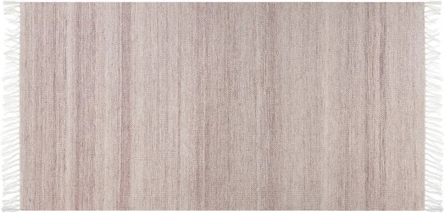 Beliani MALHIA - Vloerkleed - Lichtrood - Synthetisch materiaal