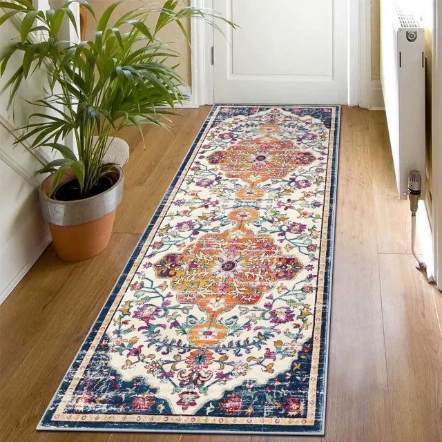 Ibenzoa Multifunctionele Textiel Loopdoek, 60 x 180 cm, Neutrale Kleurvarianten, Geschikt voor Diverse Ruimtes beige oranje