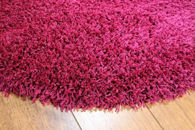 Merinos Vloerkleed Shaggy Plus 957 Purple 120cm-Round paars