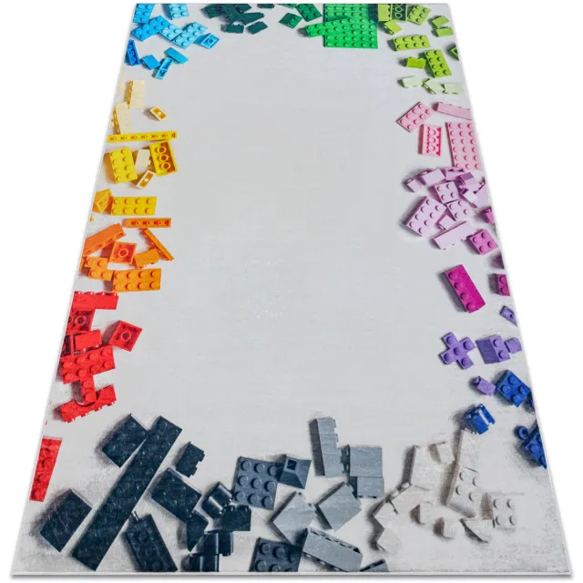 RUGSX Kleden Rugsx BAMBINO 38480 tapijt wasbaar Bouwpakket voor kinde 160x220 cm Grijs