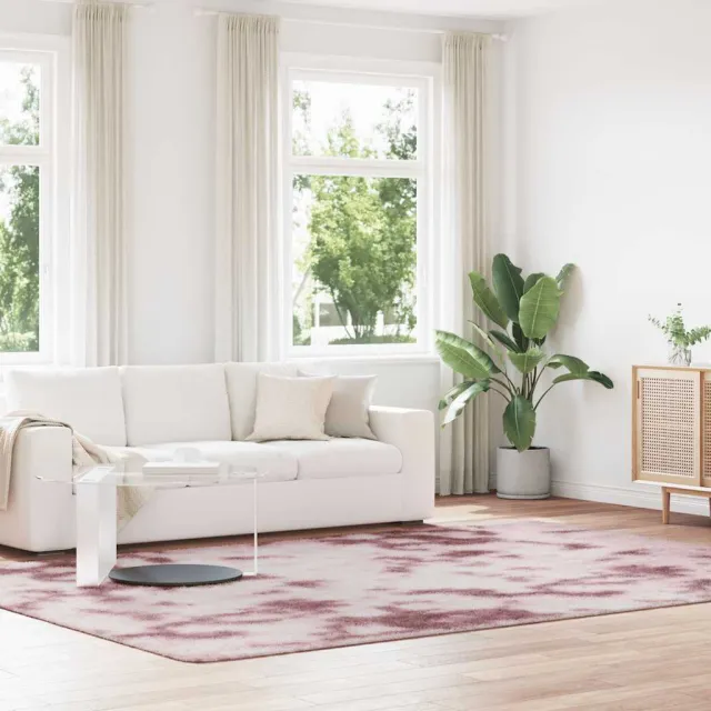 vidaXL Hoogpolig vloerkleed NAVARRA 240x340 cm polyester stoffig roze