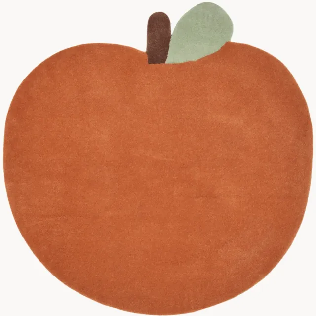 Ferm Living Kinder handgetuft vloerkleed Apple Lichtbruin