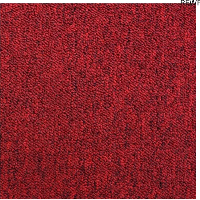RFWR 40 Tapijttegels Scharlaken Rood Heavy Duty Vloeren voor Kantoor en Thuis – Eenvoudige Installatie Scarlet Rood