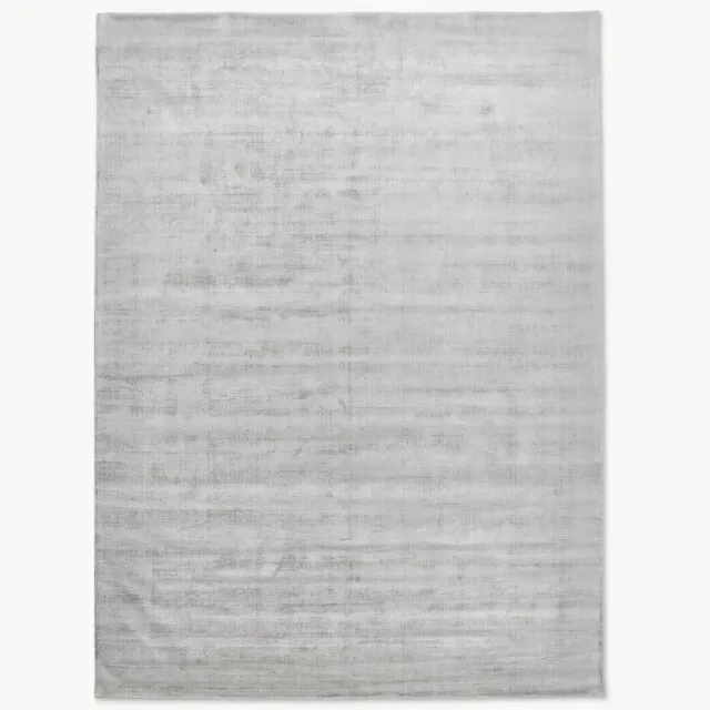 Westwing Collection Handgeweven viscose vloerkleed Jane Grijs