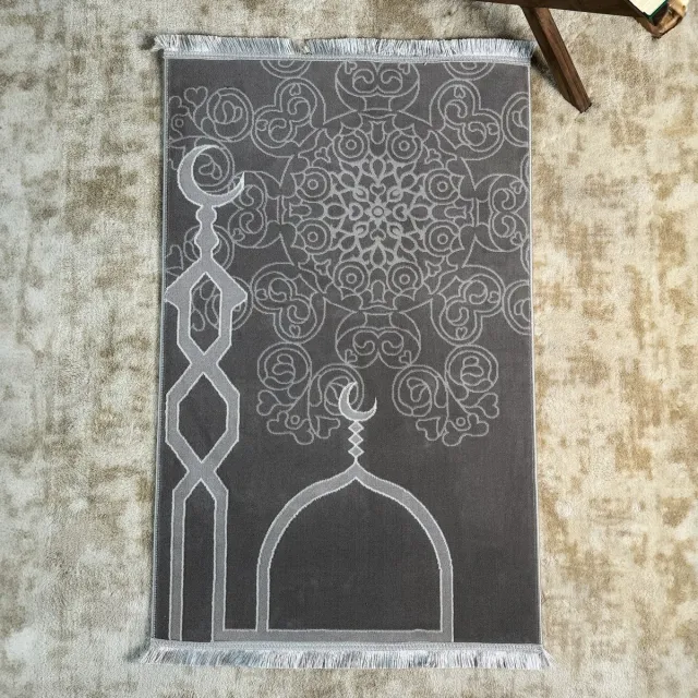 COLORFULL WORLDS iwa concept - gebedskleed - gebedskleed islam - gebedskleed - moslimcadeau - Hoge kwaliteit gebedskleed met minarettenpatroon Minaret patroon
