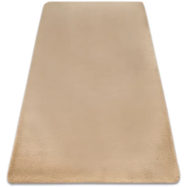 RUGSX Kleden Rugsx Tapijt BUNNY macchiato donker beige IMITATIE konij
