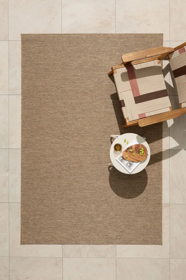 NOUS Living binnen- en buitenvloerkleed bruin (230x160 cm), foto 2