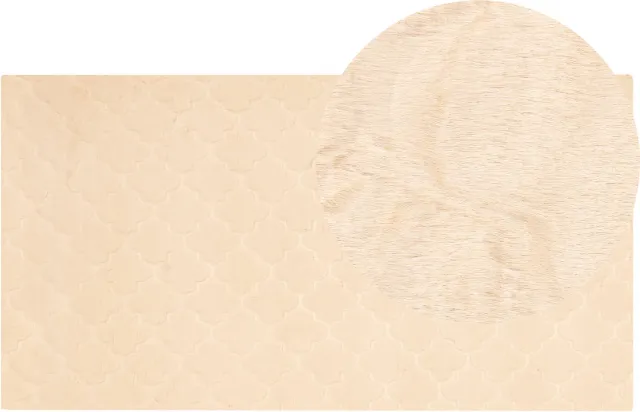 Beliani GHARO - Shaggy vloerkleed - Beige - Polyester