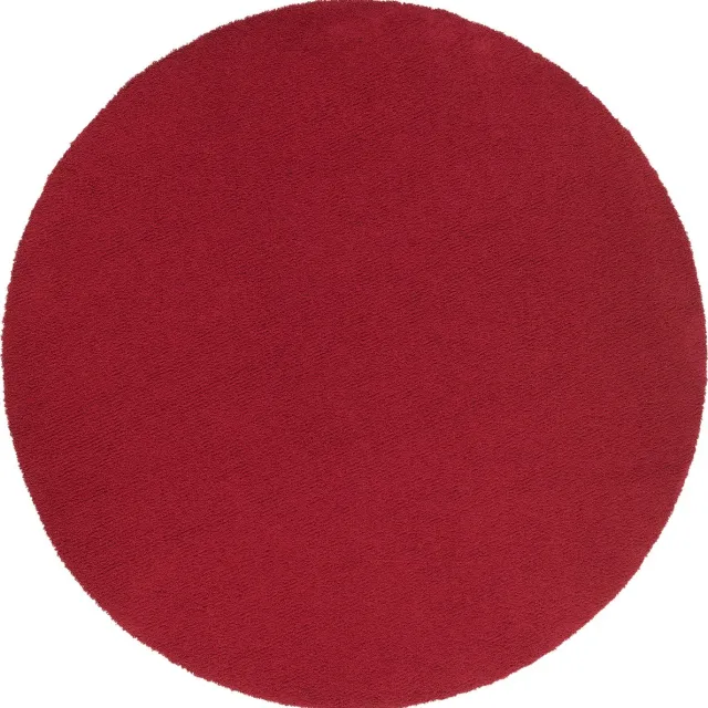 Snapstyle Vloerkleed Luxe Shaggy Tapijt Fluweel Rond rood