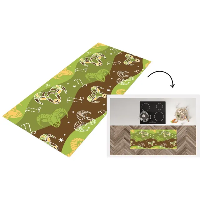 KitchenYeah Keukenloper - Loper keuken - Steenbok - Design - Astrologie - Keukenloper vinyl Multicolor