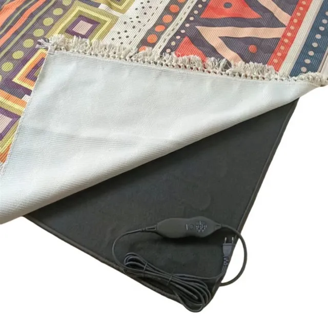 Quality Heating Karpet verwarming - vloerkleed verwarming - verwarmingsmat - 180 x 200 cm met controller - temperatuur instelbaar - timer functie - energiezuinig Zwart