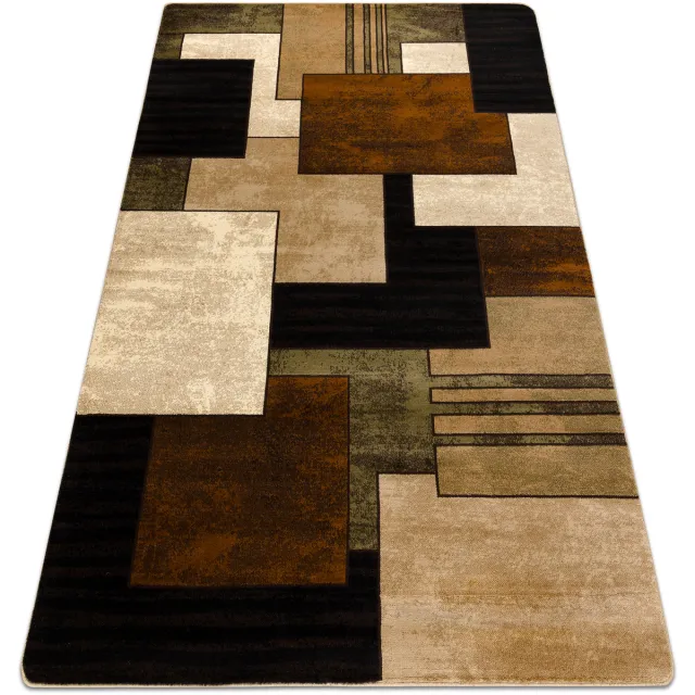 RUGSX Kleden Rugsx Tapijt ROYAL 5367 Geometrisch 3D - zwart 300x400 cm