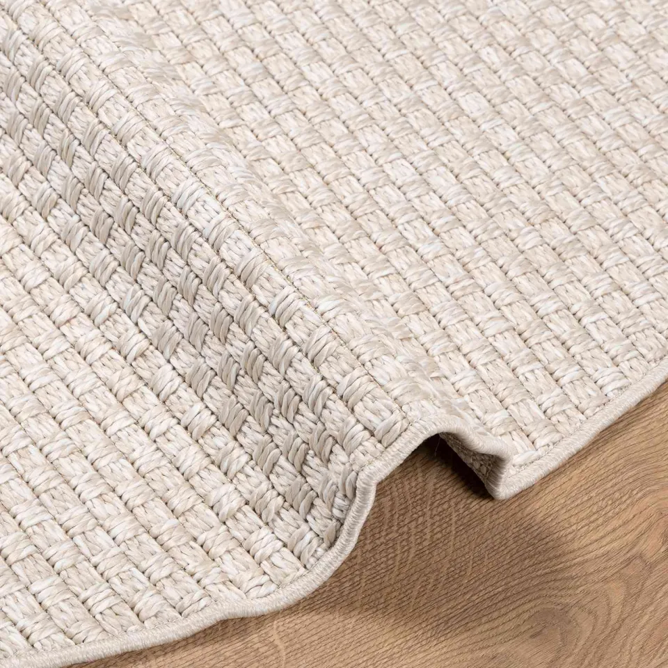 vidaXL Vloerkleden Rond FARO Crème Ø 120 CM Polyester, foto 4