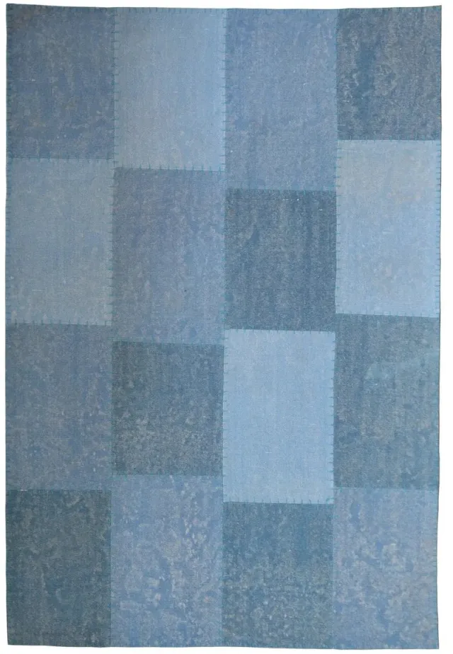 Dutch XXL Retro Vloerkleed | Tapijt | Lyrical | Patchwork | Multi/Blauw Multi / Blauw
