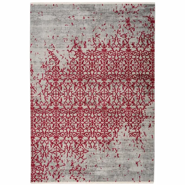 Dutch XXL Laagpolig Vloerkleed | Tapijt | Baroque | Ornamenteel | Rood | 200x290 cm