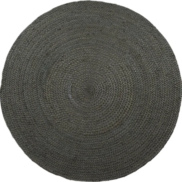 Veer Carpets Vloerkleed Jute Rond Army Green - Jute Vloerkleed – Natuurlijk Design