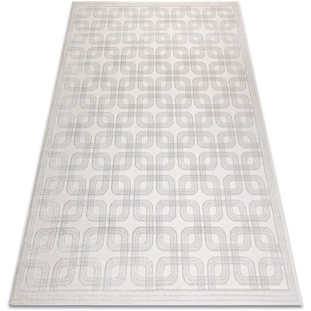 RUGSX Kleden Rugsx Tapijt AURA J2556A crème / helder grijskleuring 160x220 cm Beige
