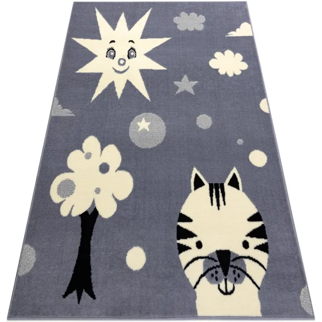 RUGSX Kleden Rugsx Tapijt BCF FLASH Smile 3992 - Zon, 120x160 cm Grijs