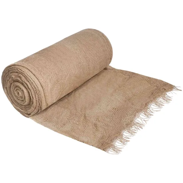 vidaXL Tuin - Jute - Net - 160 - cm - x - 50 - m - 90 - gsm - 100% - Tossa - Jute - Naturel