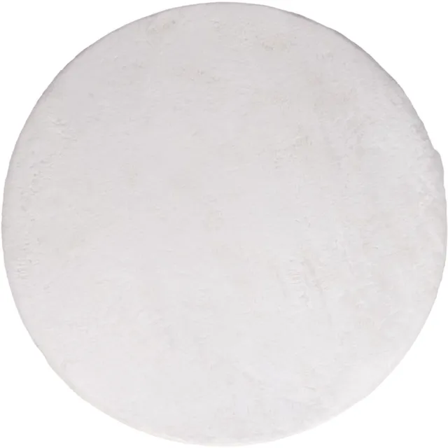 Milton & Oldbrook Fluffy Vloerkleed Ø 200 cm Pavia Wit