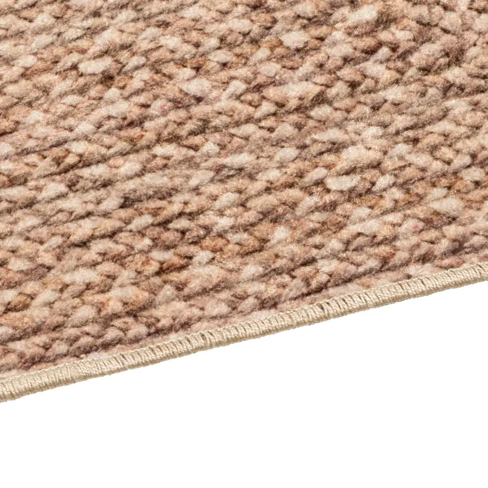 vidaXL Vloerkleedloper MARSA Bruin 50 x 200 cm Polyester en PVC, foto 3
