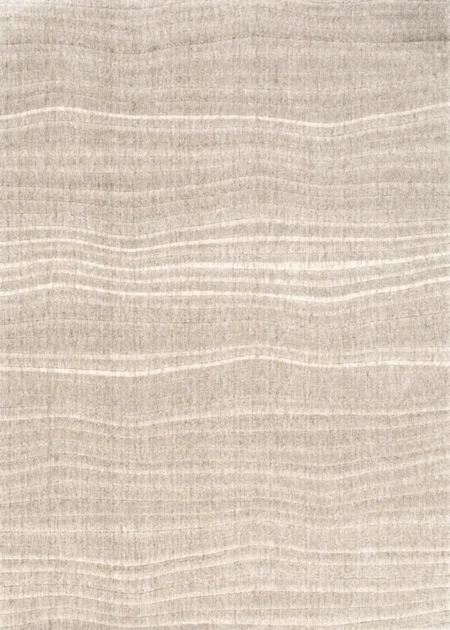 Acsento Duna Linen Vloerkleed - Beige,Grijs - Rechthoekig - Polyester - Woonkamer, Eetkamer, Slaapkamer - Abstract, Strepen - Modern, Scandinavisch